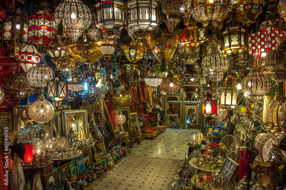 Fototapeta premium Marokańska antyczna lampa