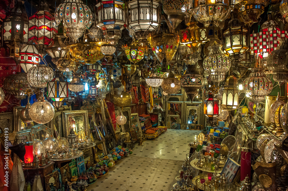 Fotografia Moroccan antique lamp