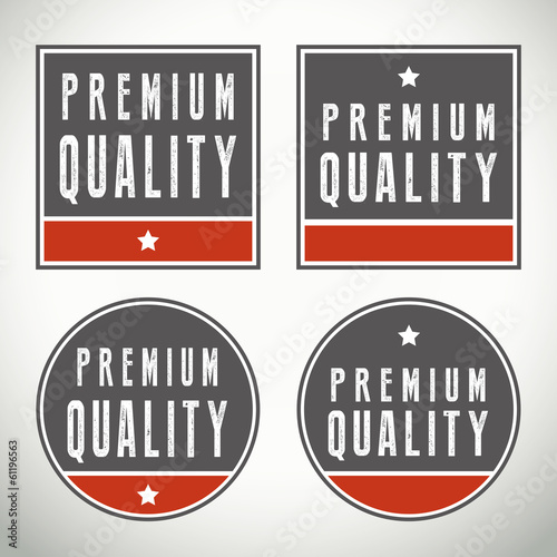 Premium quality vector badges and seals