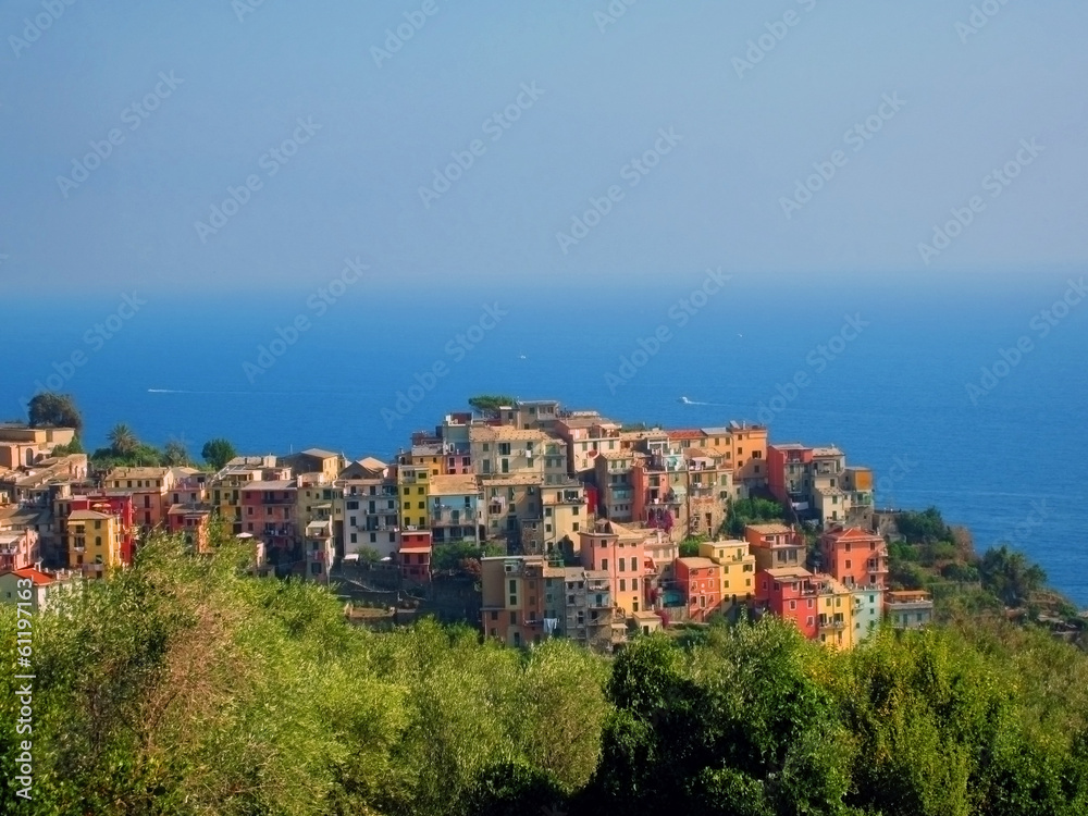 Village on Italian coast