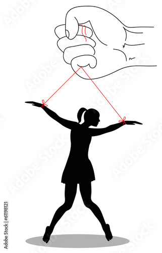 illustrazione simbolica contro la violenza sulle donne photo