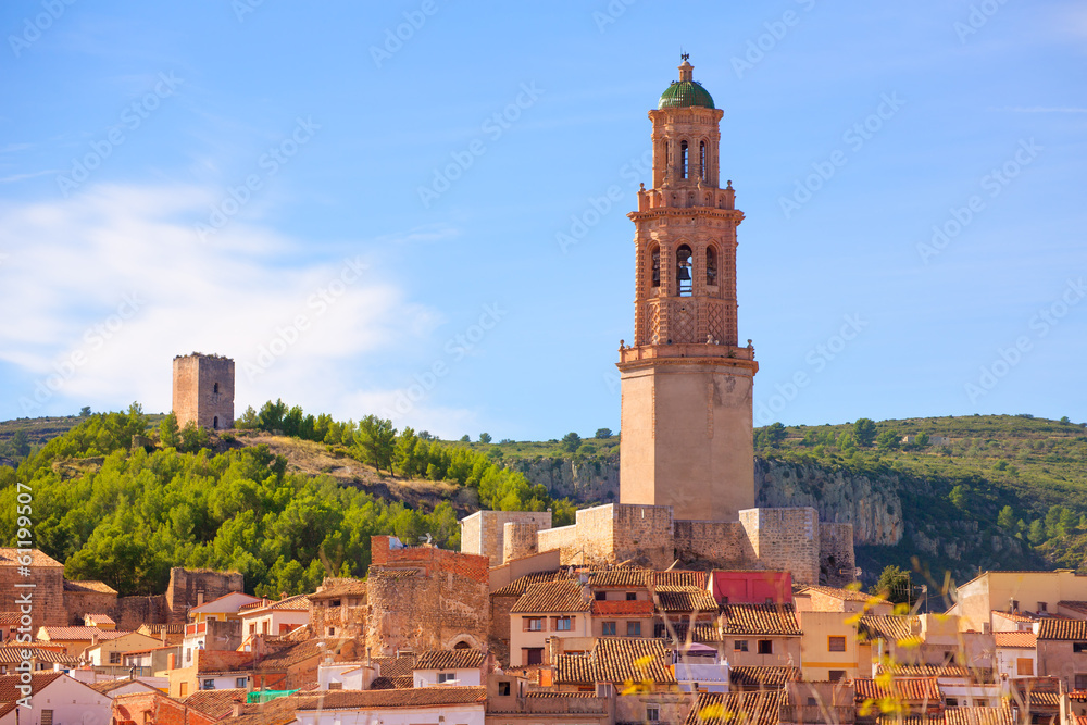 Jerica Castellon village skyline in Alto Palancia of Spain
