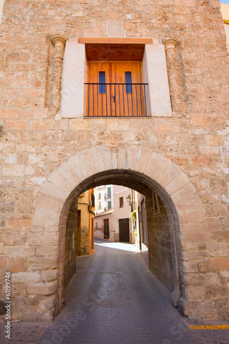 Jerica Castellon village arches in Alto Palancia of Spain © lunamarina
