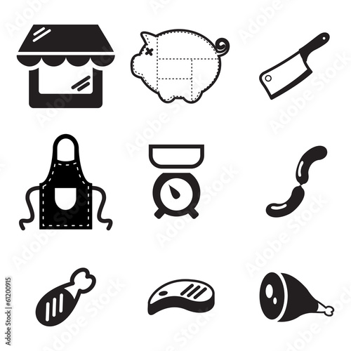 Butcher Shop Icons