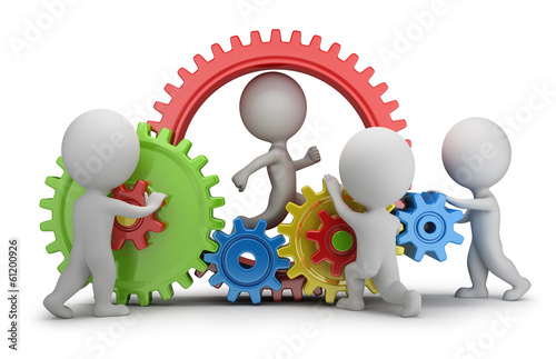 3d small people - team mechanism