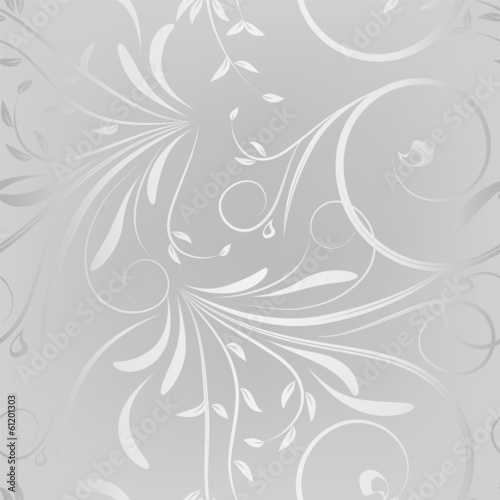 seamless pattern on a silver background