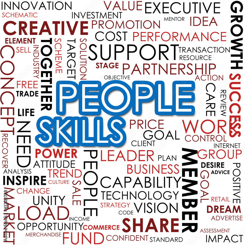 People skill word cloud