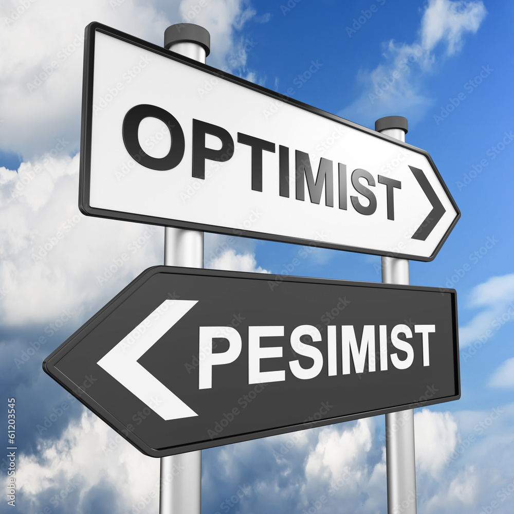 Obraz premium wegweiser Optimist