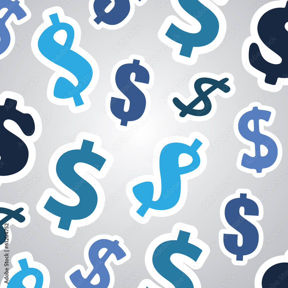 Background with Dollar Signs - Business Concept Design Background with Dollar Signs - Business Concept Design