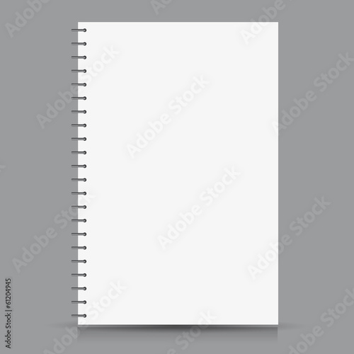 paper notebook right page