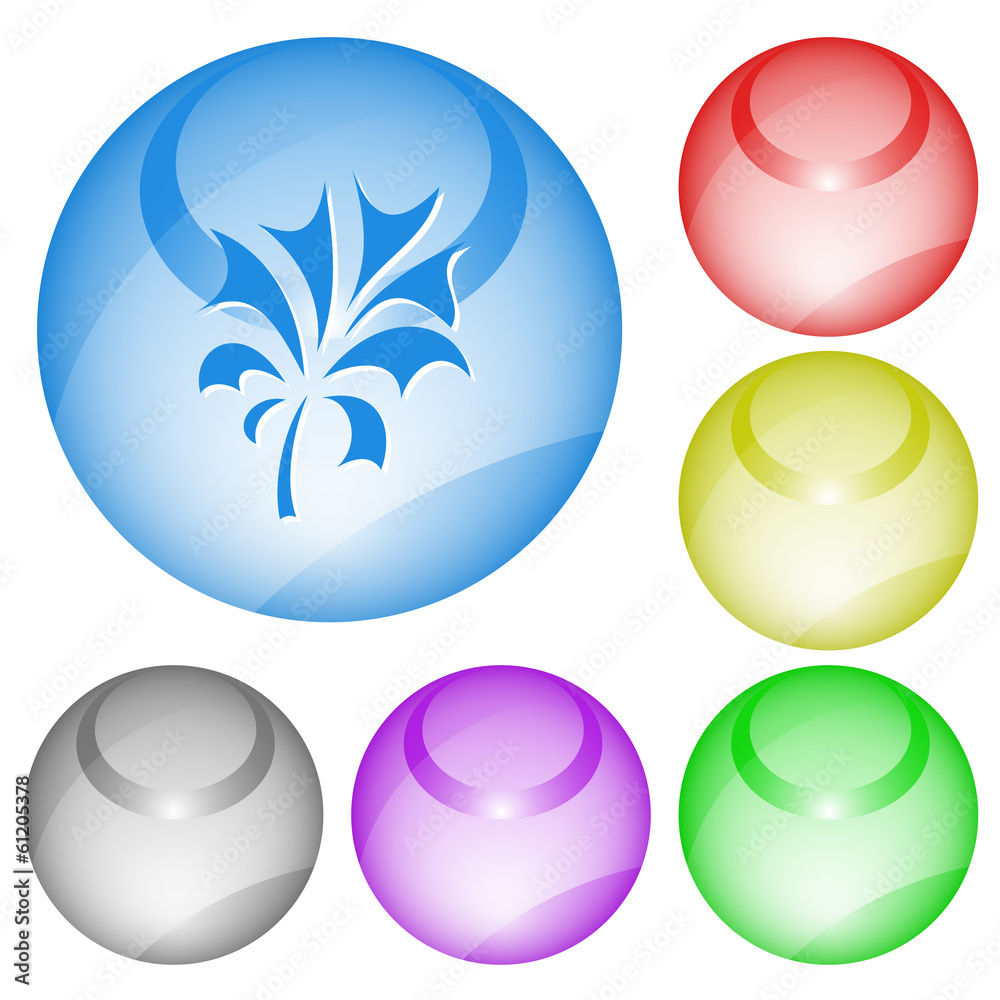 Abstract plant. Vector interface element. Abstract plant. Vector interface element.