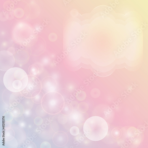 Pink abstract background with bokeh effect.