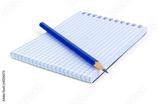 notebook and pencil