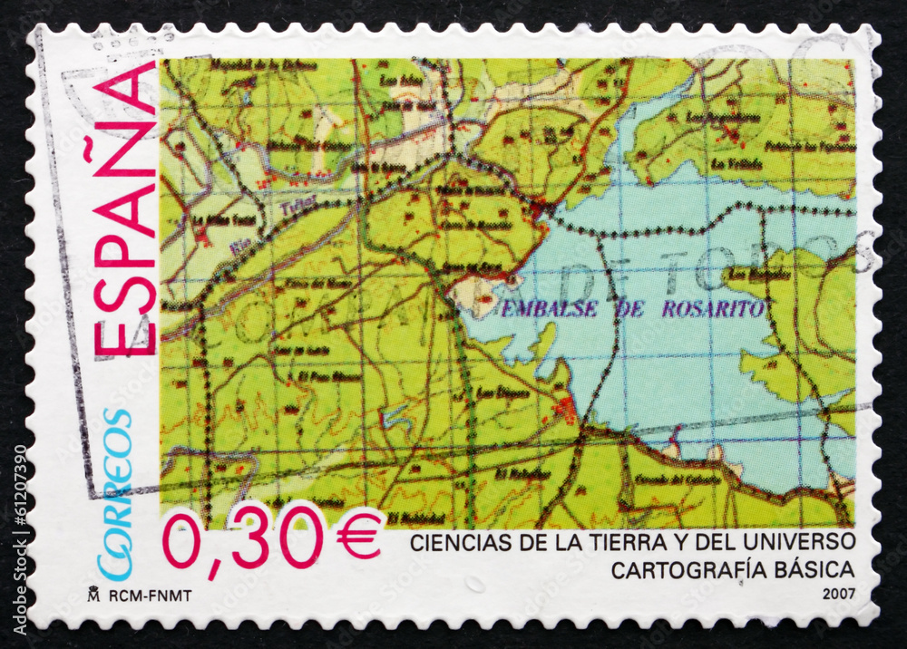 Postage stamp Spain 2007 Map, Cartography