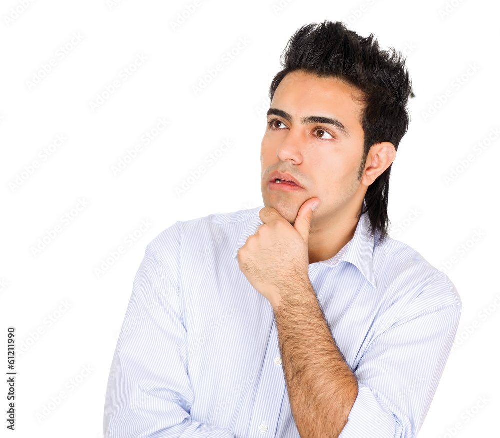 Handsome young business man standing with folded arms Handsome young business man standing with folded arms