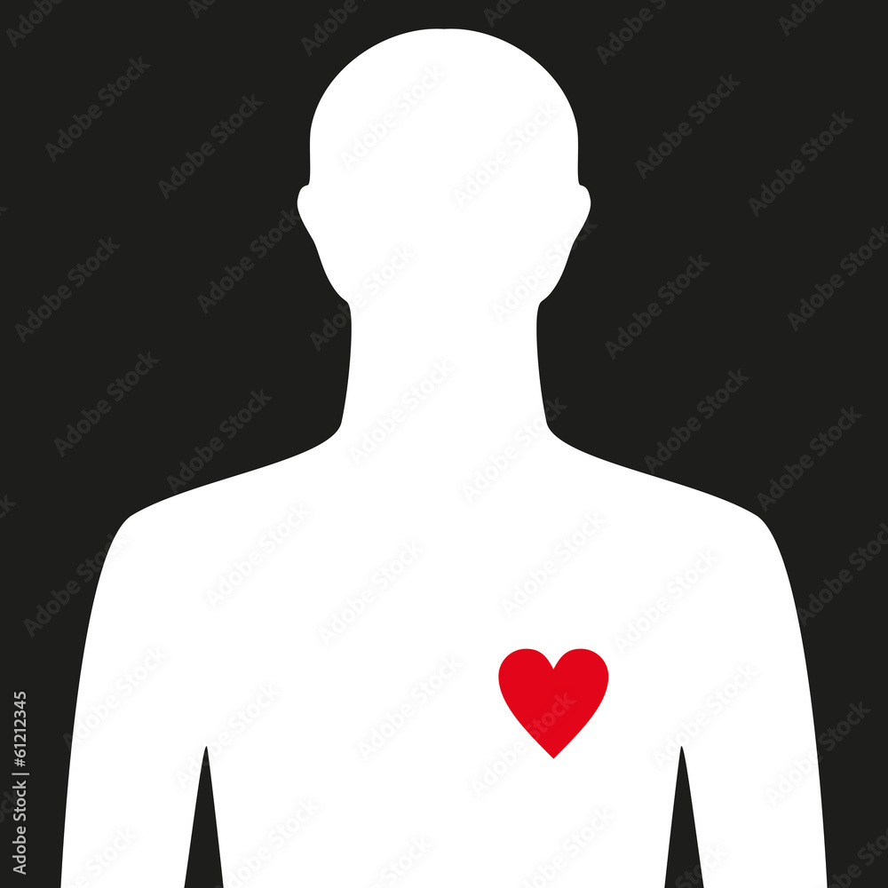 human with heart human with heart
