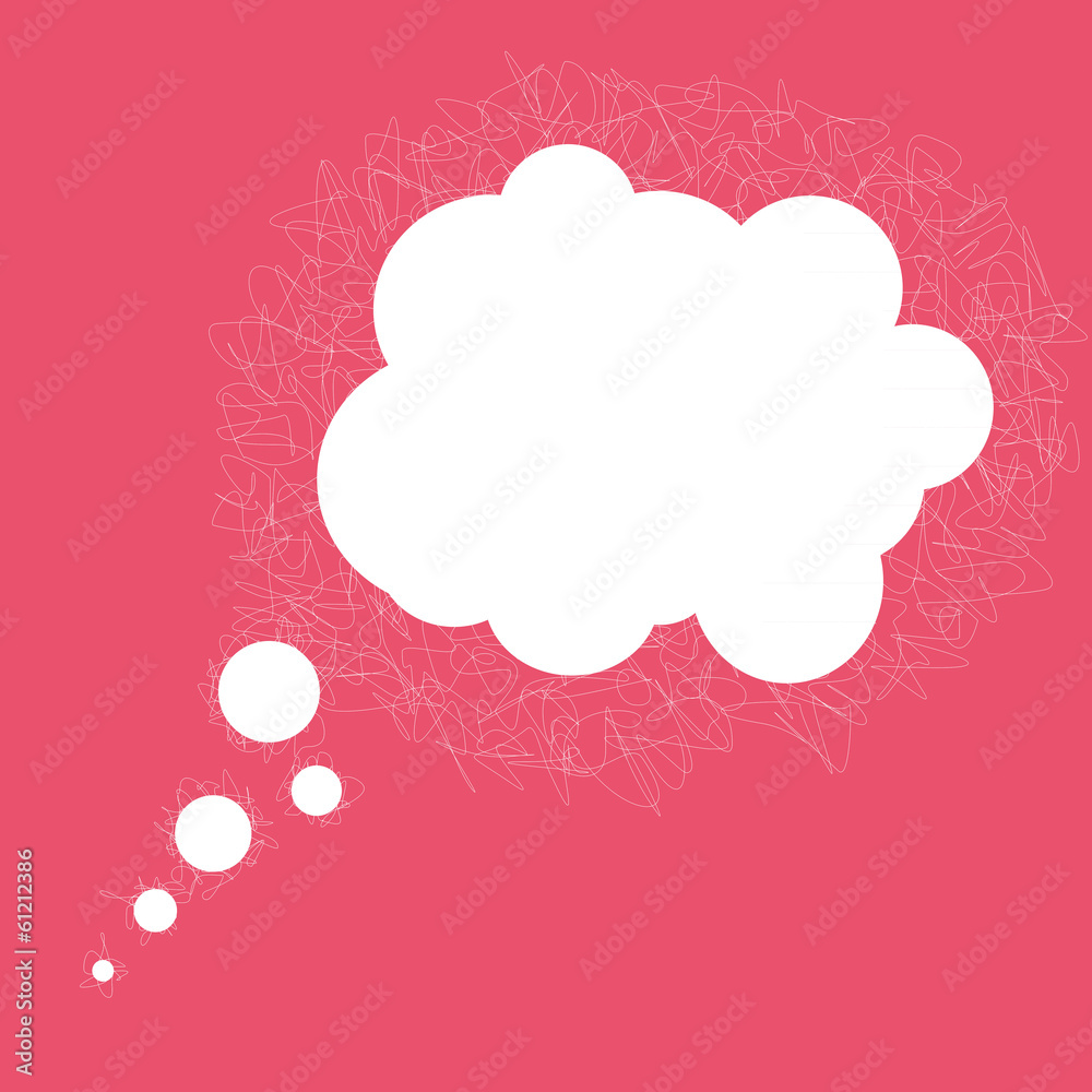 Vector pink bubble. Vector pink bubble.