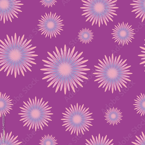 seamless pattern with lilac flowers