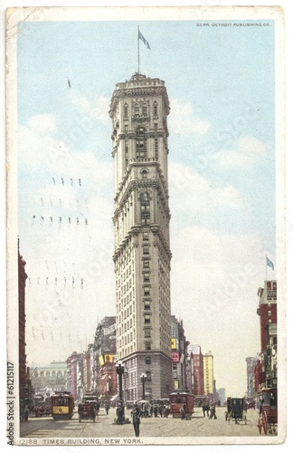 Times Building in New York 1911 (hist. Postkarte) #61215117