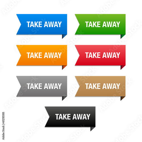 Free Download Take away speech bubble ribbon - GFXLoad