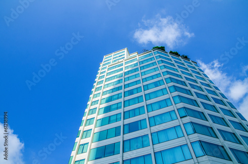 Building on blue sky