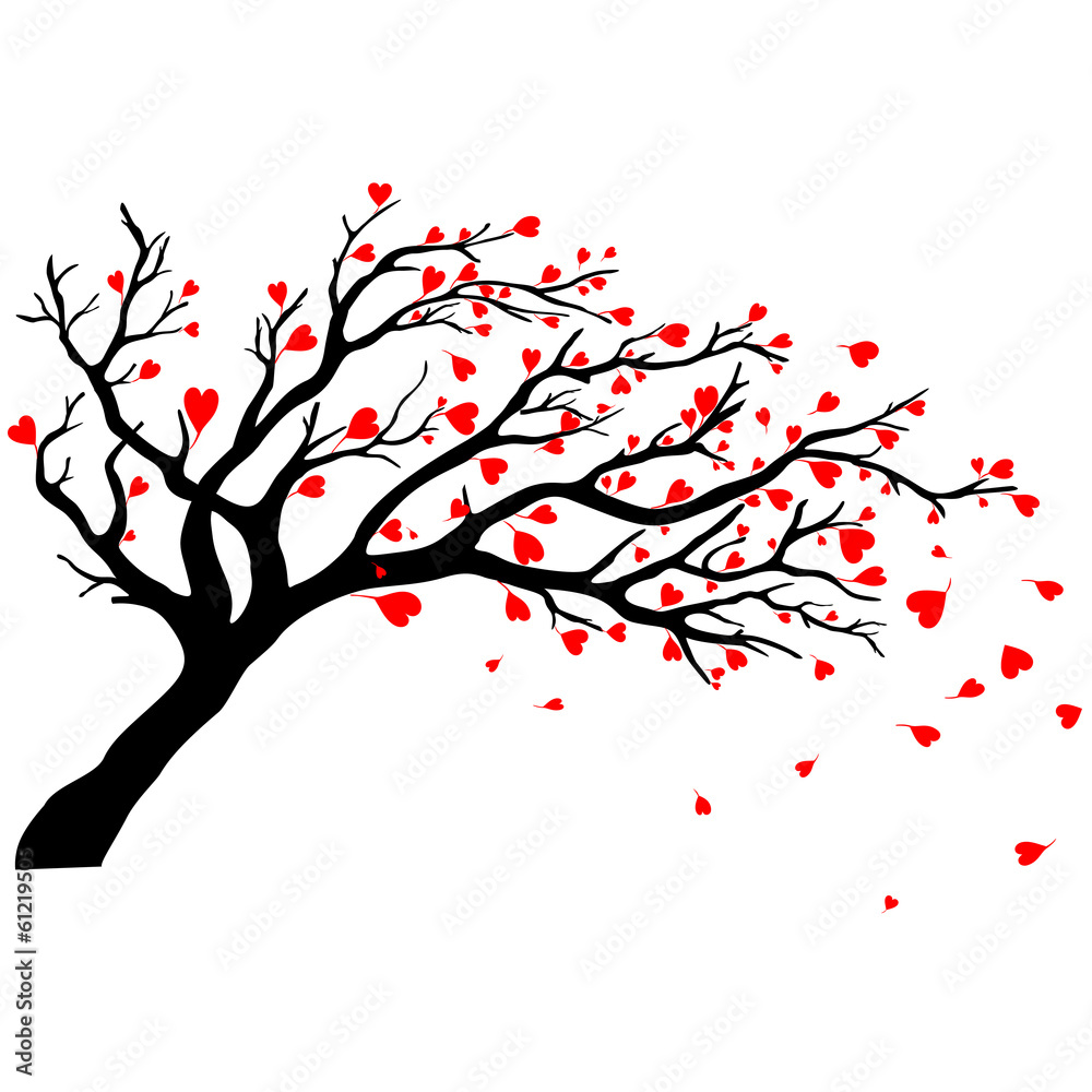 Fototapeta premium Valentine day tree.