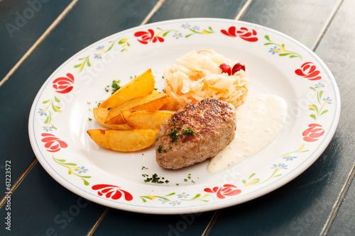 cutlet with potatoes