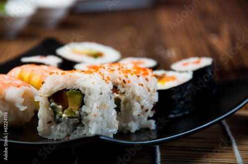 Oriental Japanese sushi