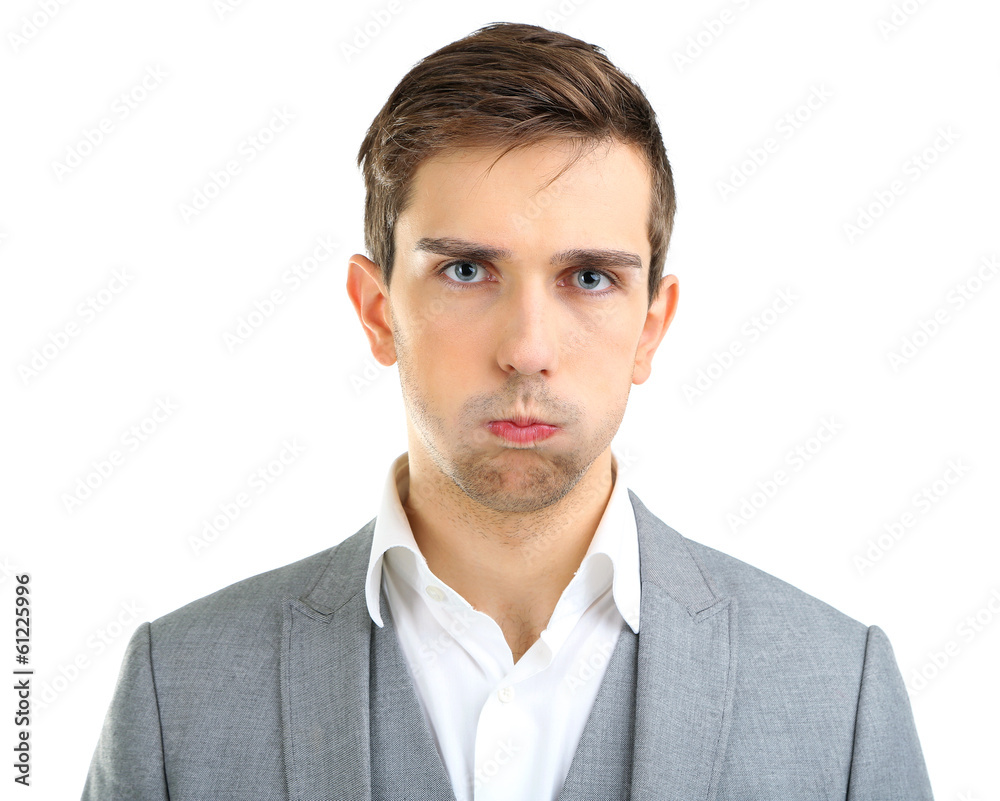 Young man isolated on white Young man isolated on white