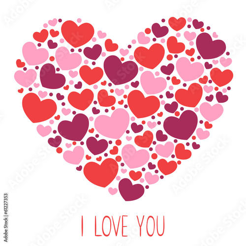 Cute Valentine love congratulation card