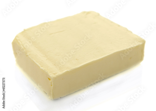 Tasty butter isolated on white