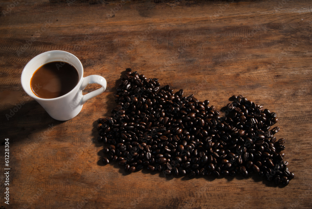 Naklejka premium .Hawaiian coffee