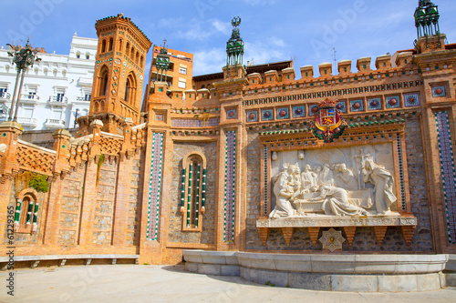 Aragon Teruel Amantes fountain in La Escalinata Spain photo