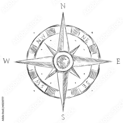 Vector Sketch Wind Rose