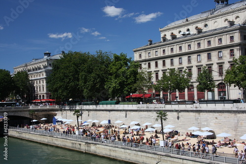 Canvas Print Paris Plage