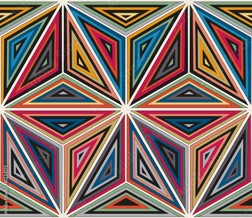 Abstract seamless geometric pattern