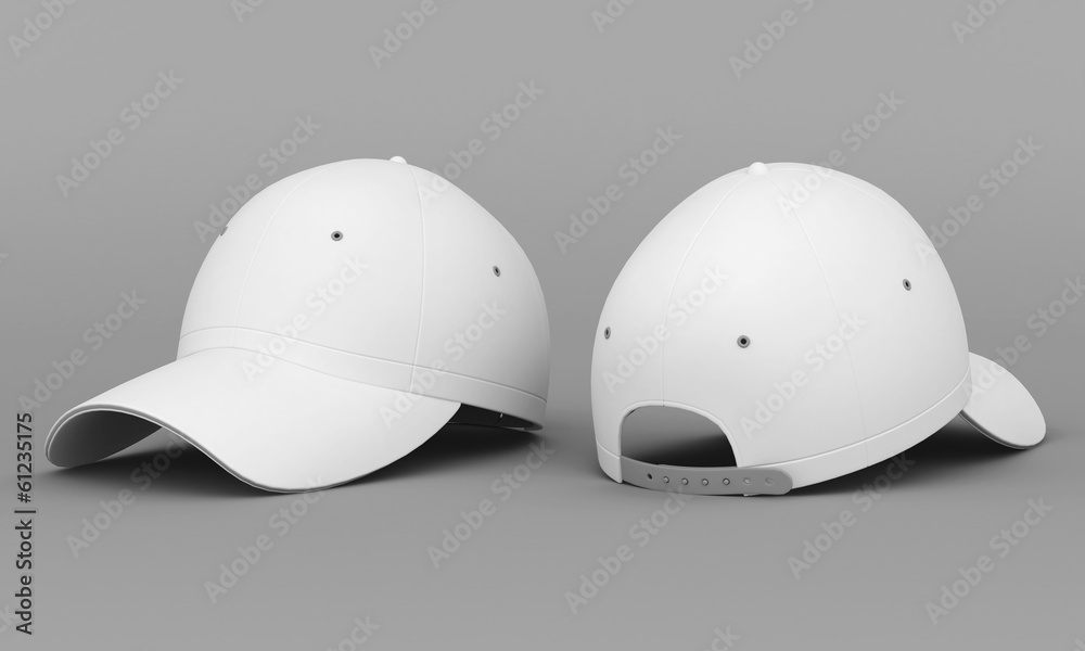 Fototapeta premium White baseball cap