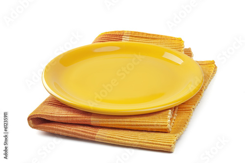 Wallpaper Mural yellow plate Torontodigital.ca