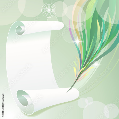 Abstract Feather-Art Background