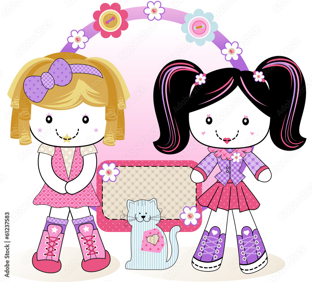 Bonecas patchwork Amigas