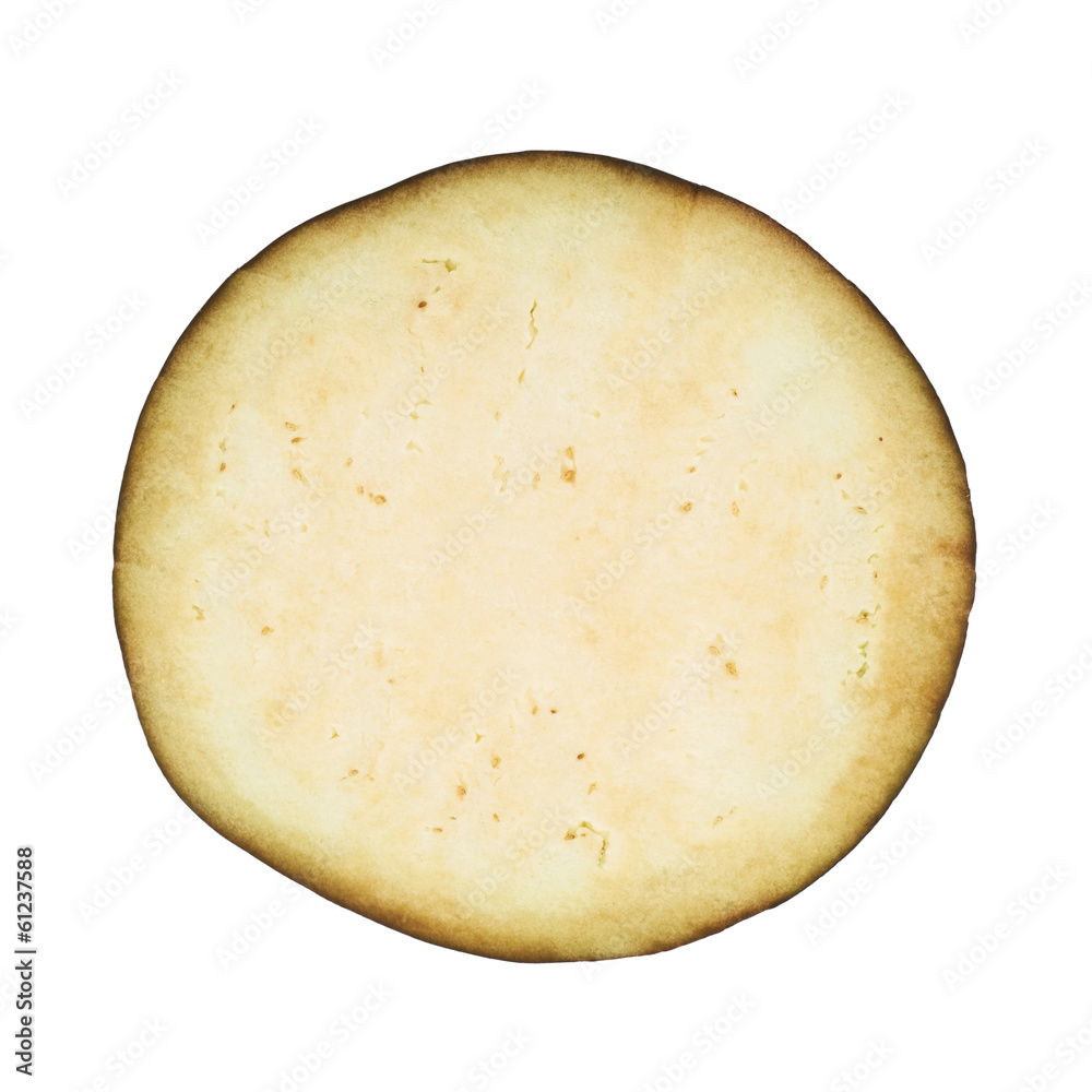 Eggplant section cut slice isolated Eggplant section cut slice isolated