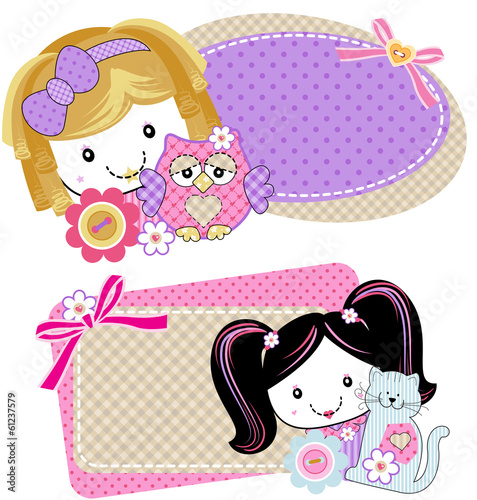 Bonecas patchwork Tags