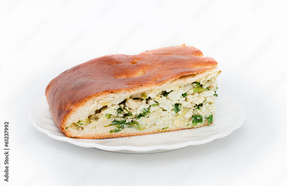 пирог с яйцами и с луком