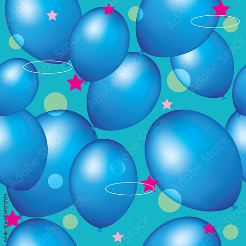 seamless background blue balloons