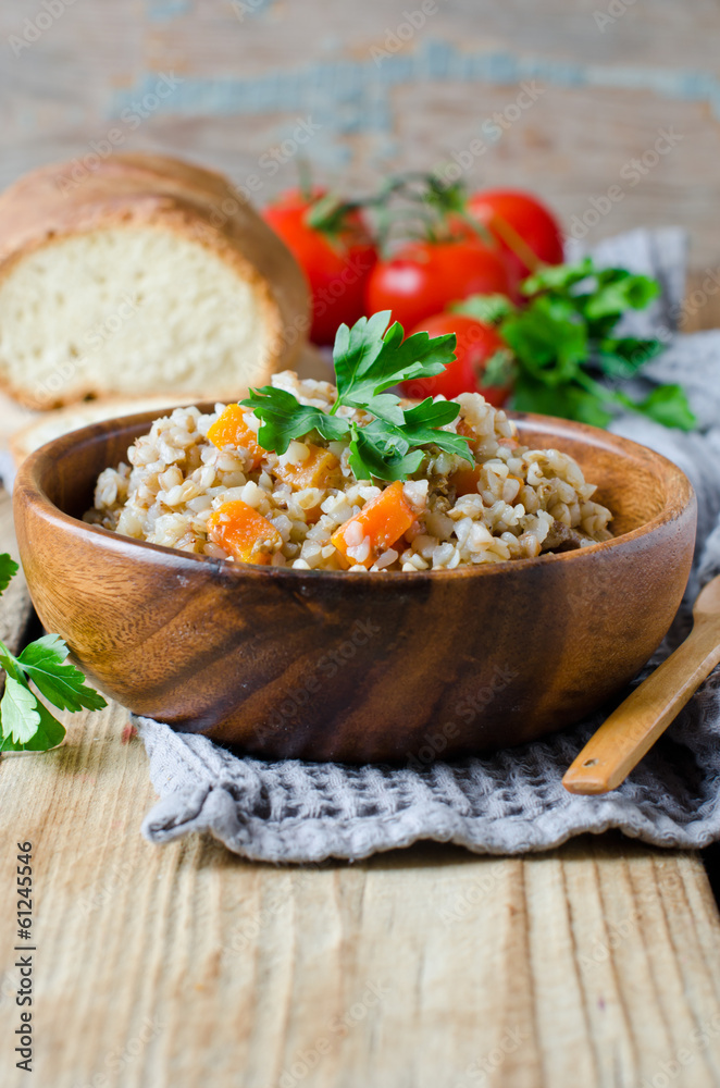 Buckwheat with vegetables Buckwheat with vegetables