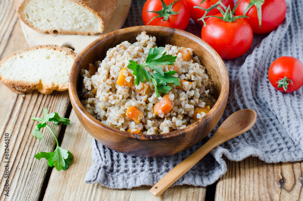 Buckwheat with vegetables Buckwheat with vegetables