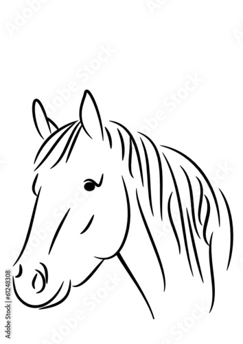 Fototapeta Naklejka Na Ścianę i Meble -  Logo Pferd