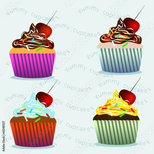 llustration of cupcakes