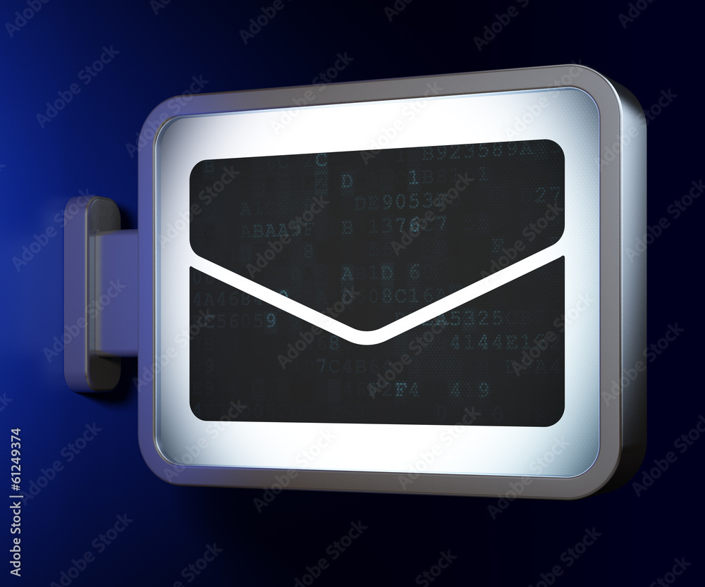 Business concept: Email on billboard background Business concept: Email on billboard background