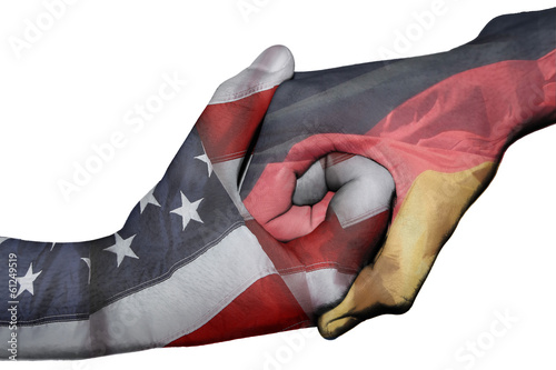 Handshake between United States and Germany #61249519